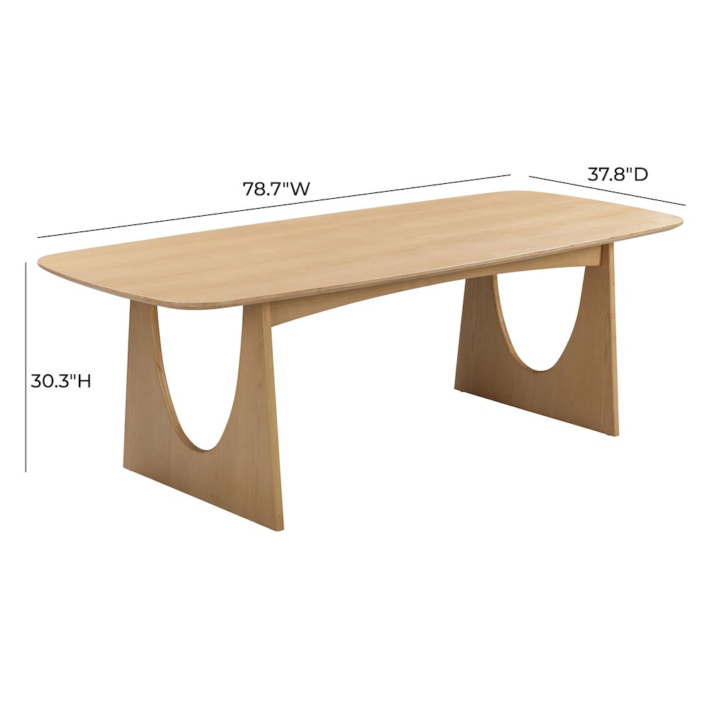 Cybill Natural Ash Dining Table. Picture 7