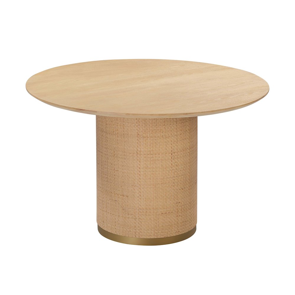 Akiba 47 inch Round Dining Table. Picture 8