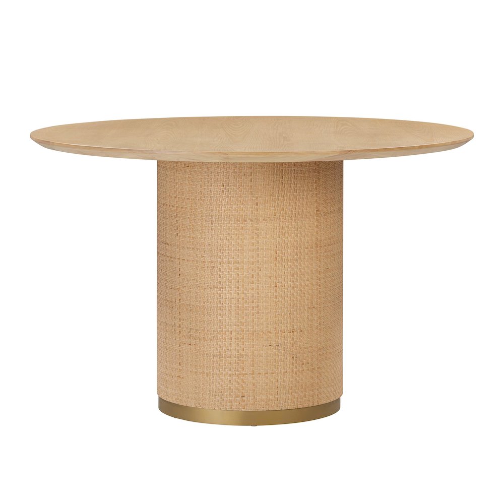 Akiba 47 inch Round Dining Table. Picture 3
