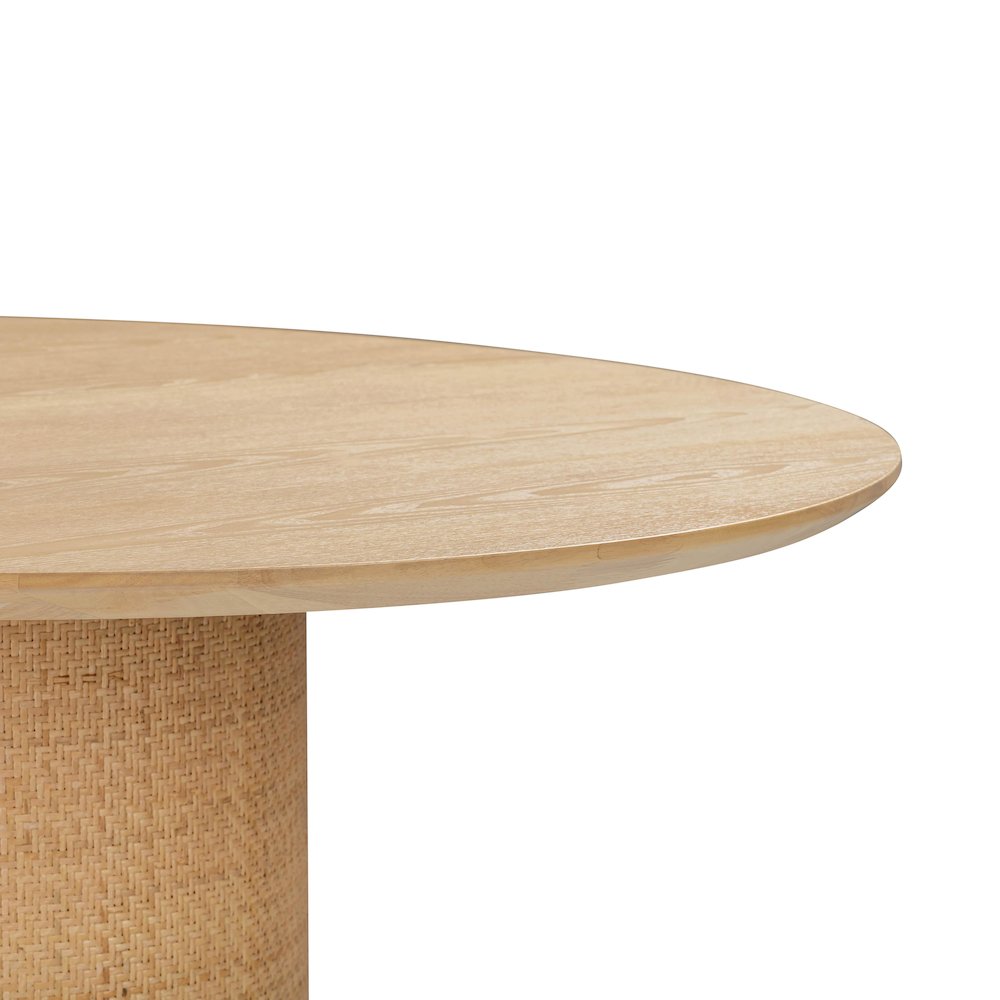 Akiba 47 inch Round Dining Table. Picture 5