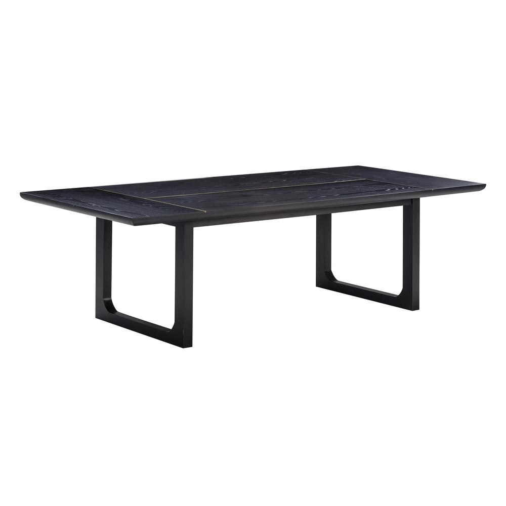 Shiloh Black Ash Rectangular Dining Table. Picture 1