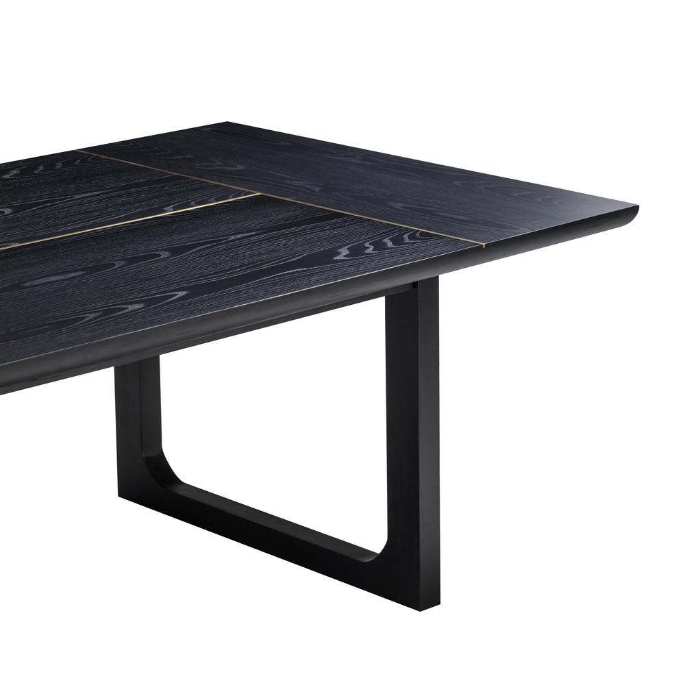 Shiloh Black Ash Rectangular Dining Table. Picture 4