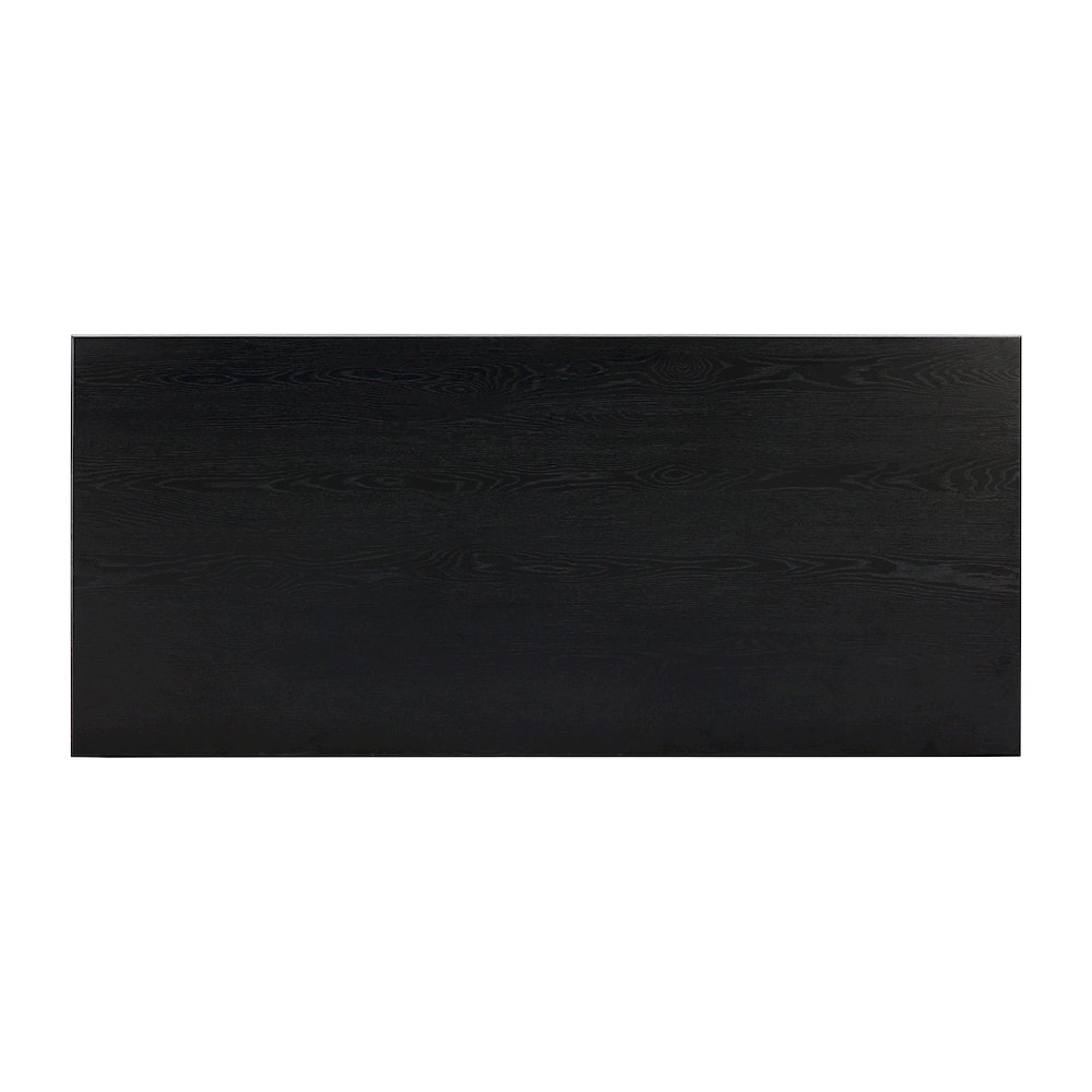 Chelsea Black Oak Rectangular Dining Table. Picture 7