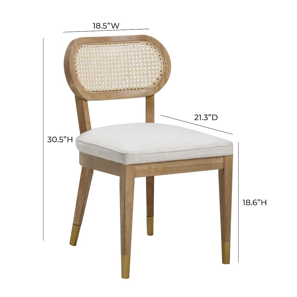 Cosette Natural Dining Chair. Picture 7