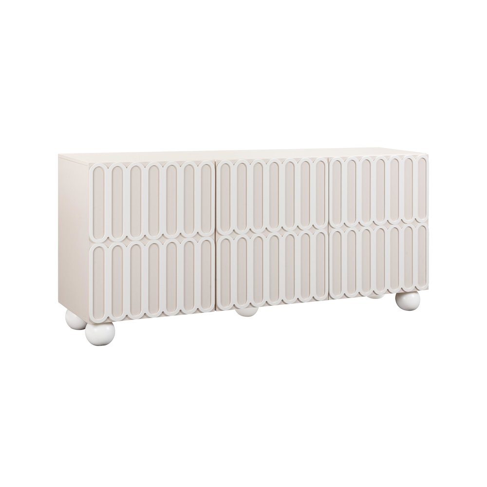 Tori Motif Taupe Buffet. Picture 1