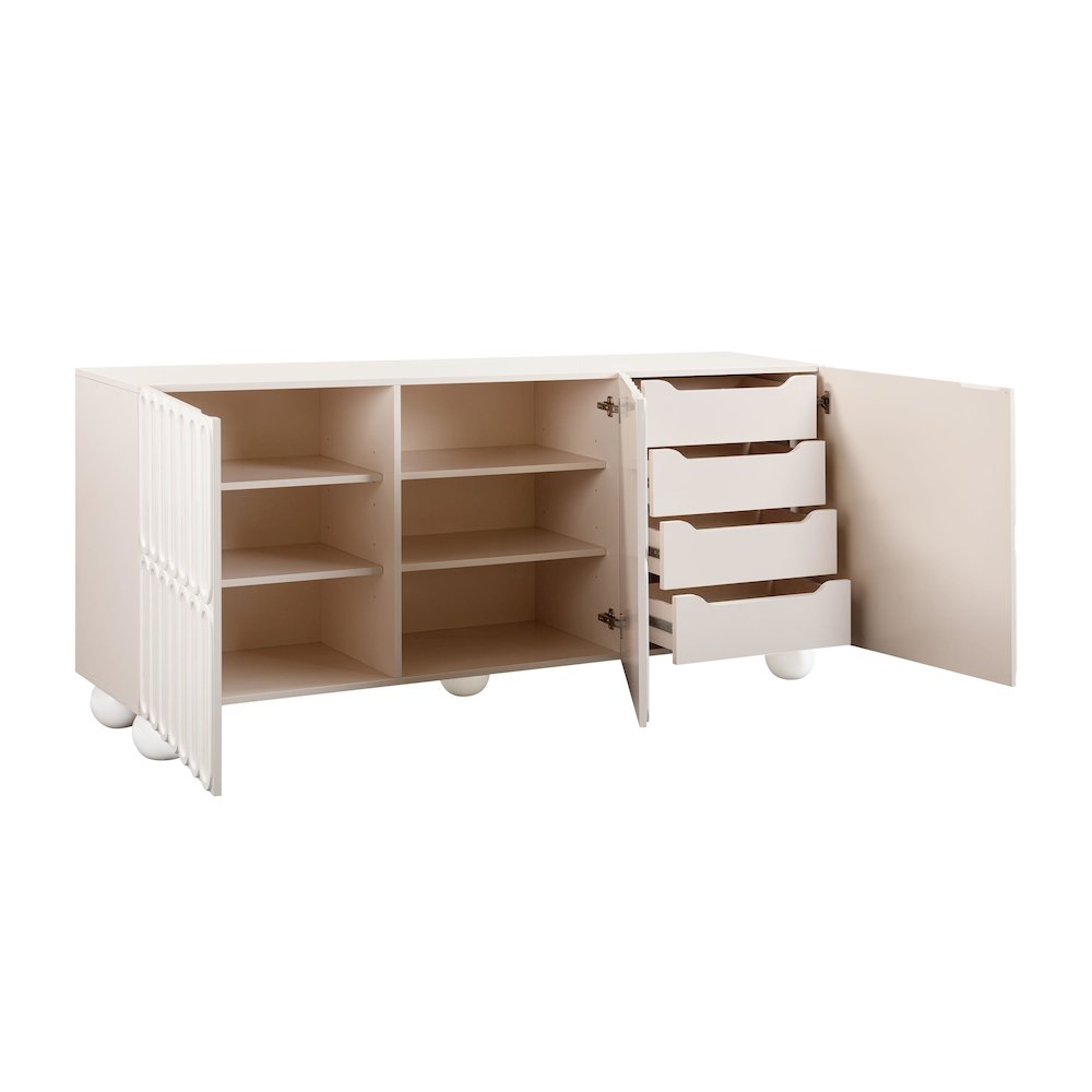 Tori Motif Taupe Buffet. Picture 5