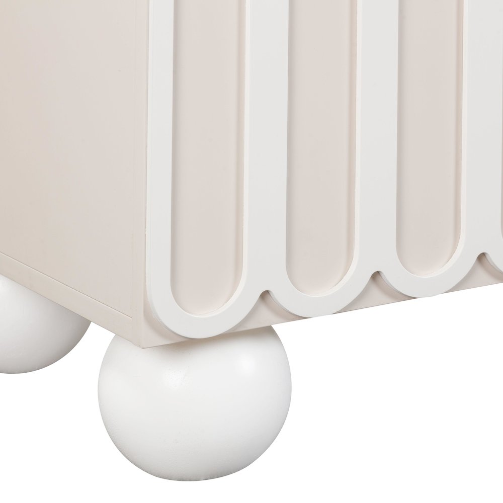 Tori Motif Taupe Buffet. Picture 7