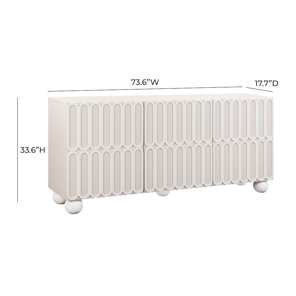 Tori Motif Taupe Buffet. Picture 9