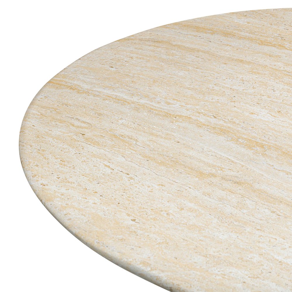 Brut Travertine Pattern Indoor/Outdoor Dining Table. Picture 6