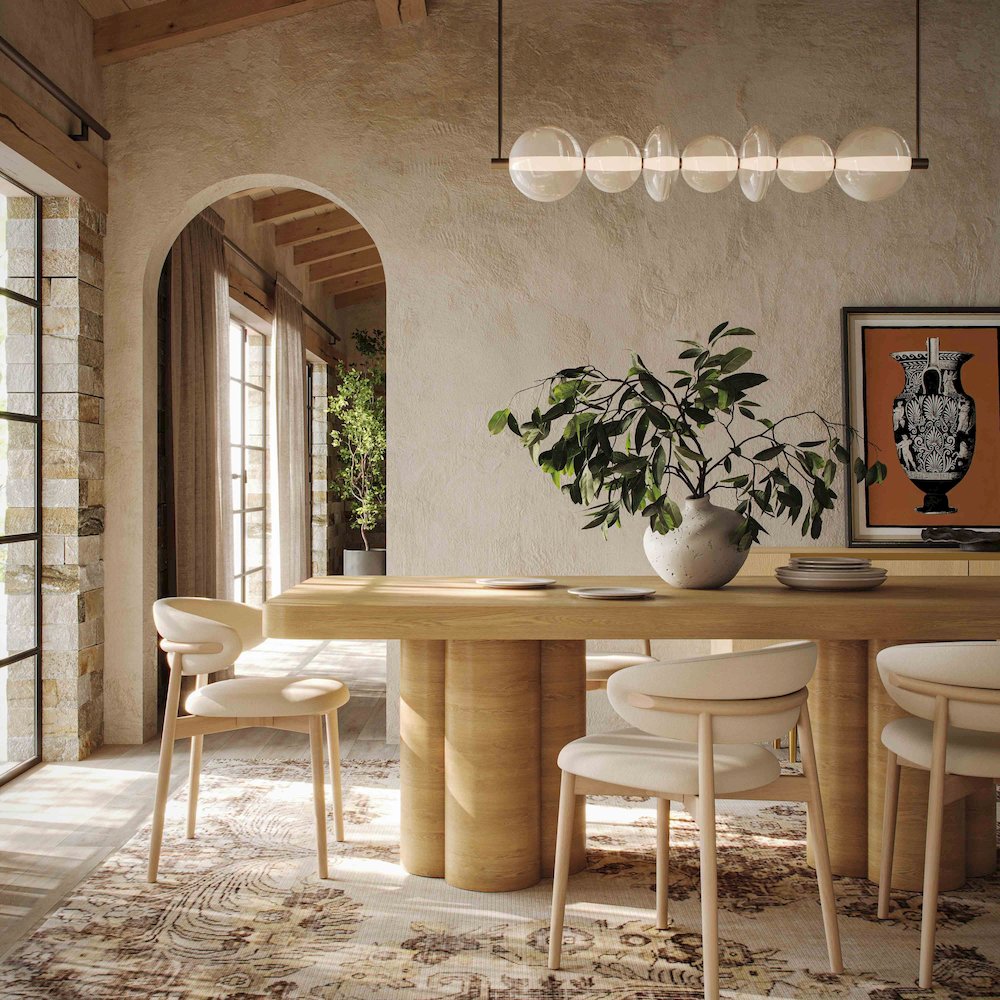 Bambi Natural Ash Dining Table. Picture 2