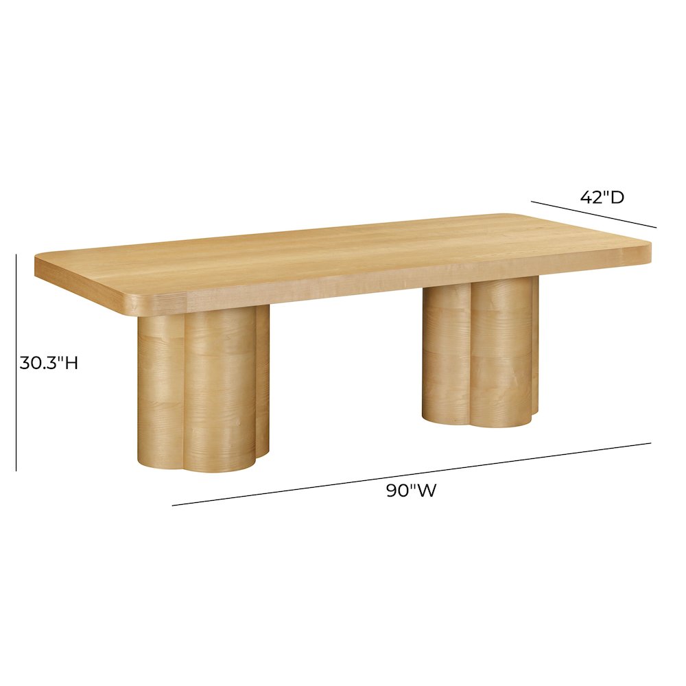 Bambi Natural Ash Dining Table. Picture 6