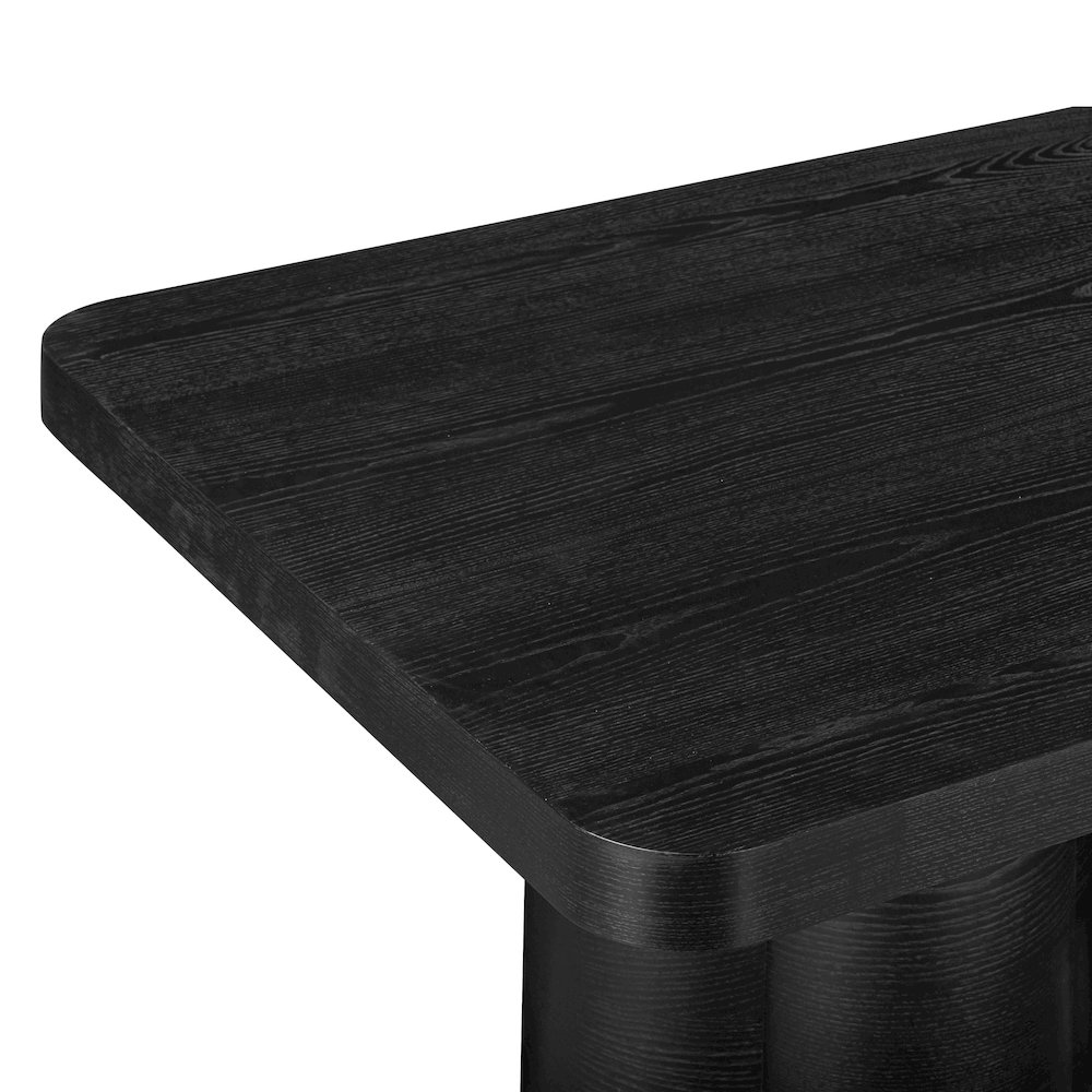 Bambi Black Ash Dining Table. Picture 5