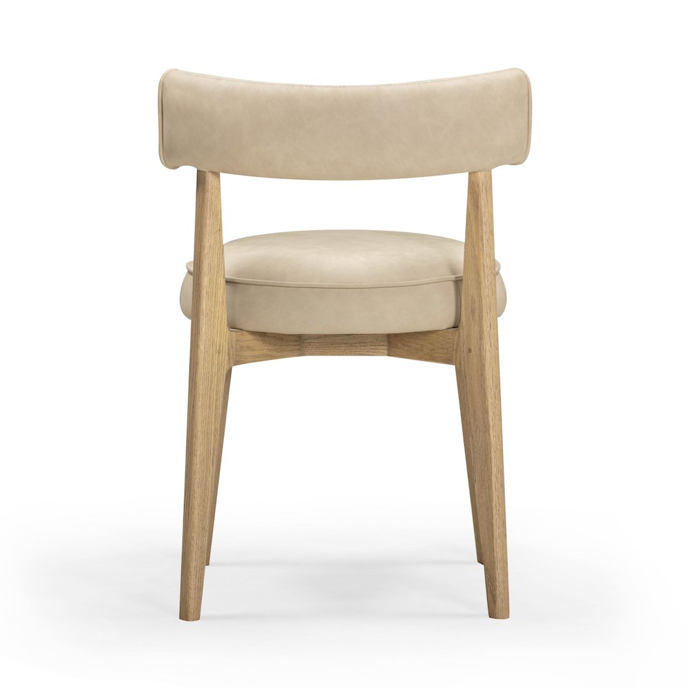 Nikita Taupe Performance Vegan Leather Dining Chair. Picture 5