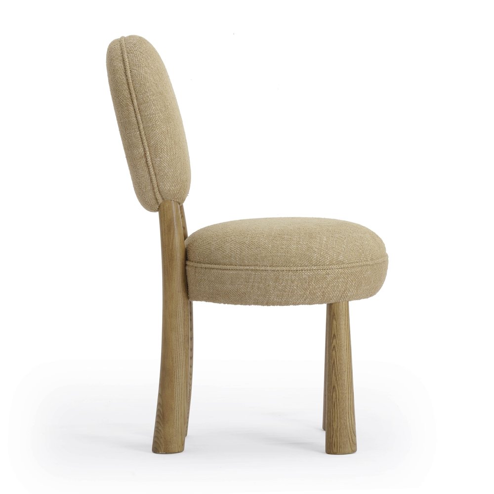 Sulley Honey Tan Perfomance Basketweave Dining Chair. Picture 4