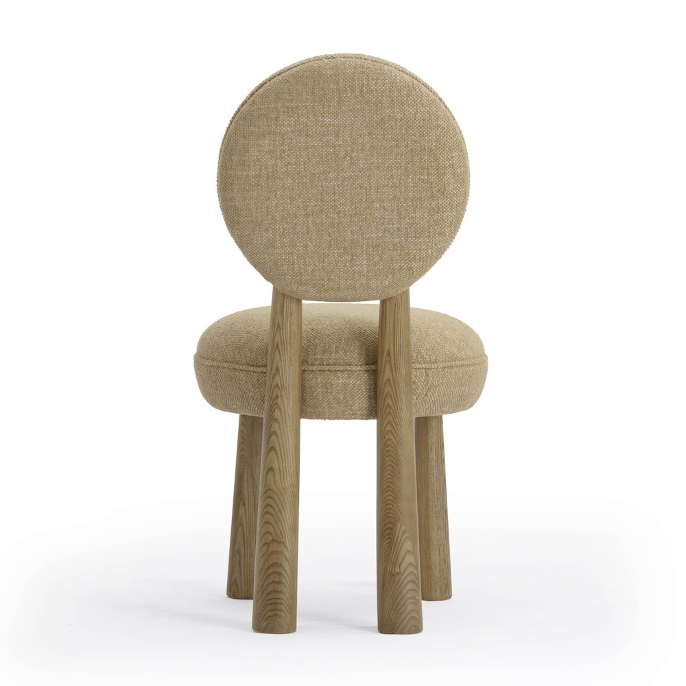 Sulley Honey Tan Perfomance Basketweave Dining Chair. Picture 5