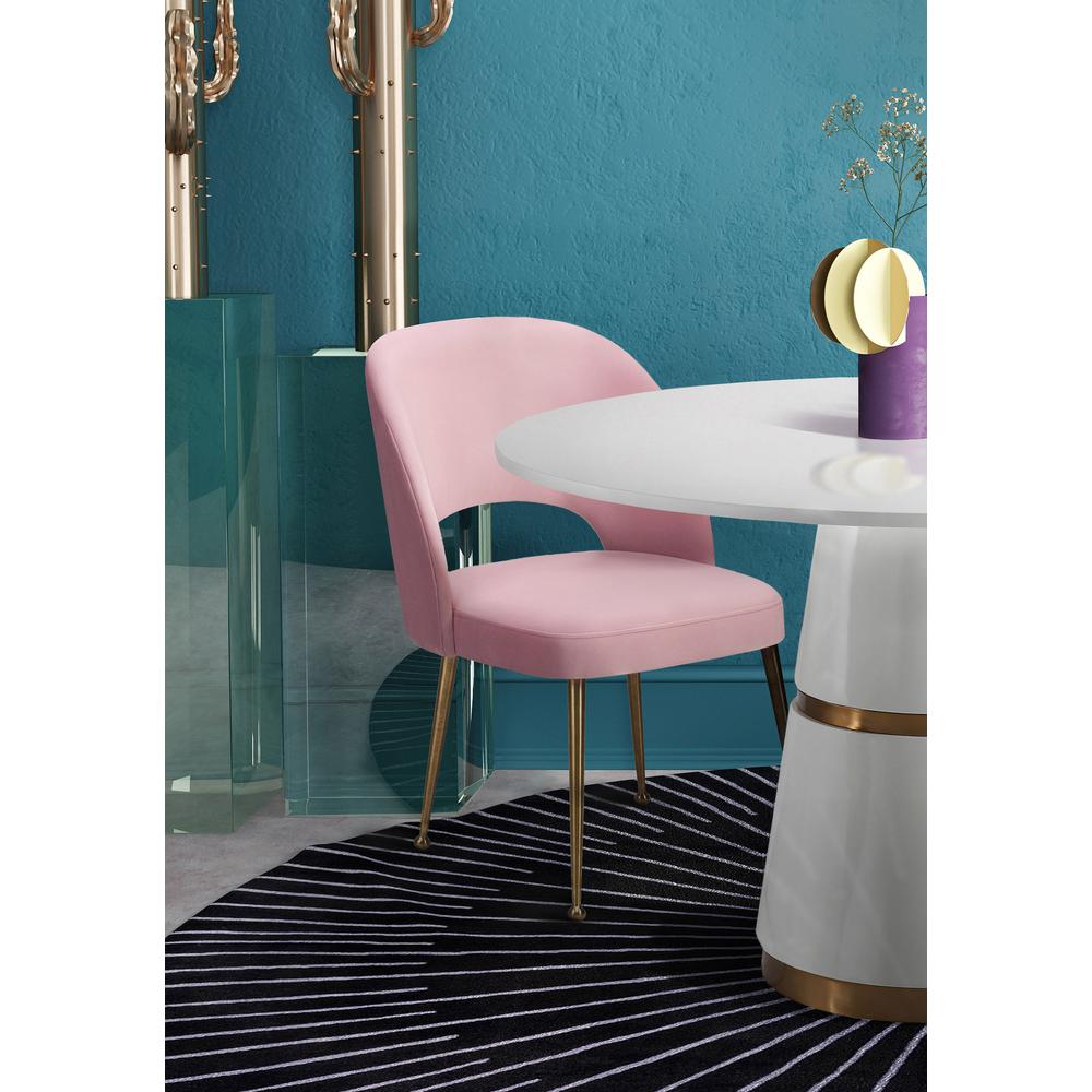 Swell Blush Velvet Chair. Picture 63