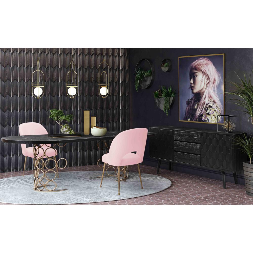 Swell Blush Velvet Chair. Picture 67