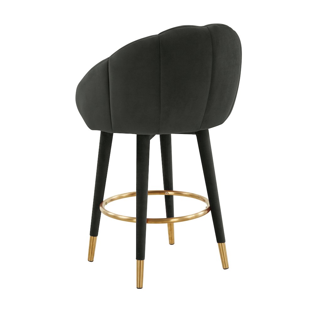Myla Black Swivel Counter Stool. Picture 4