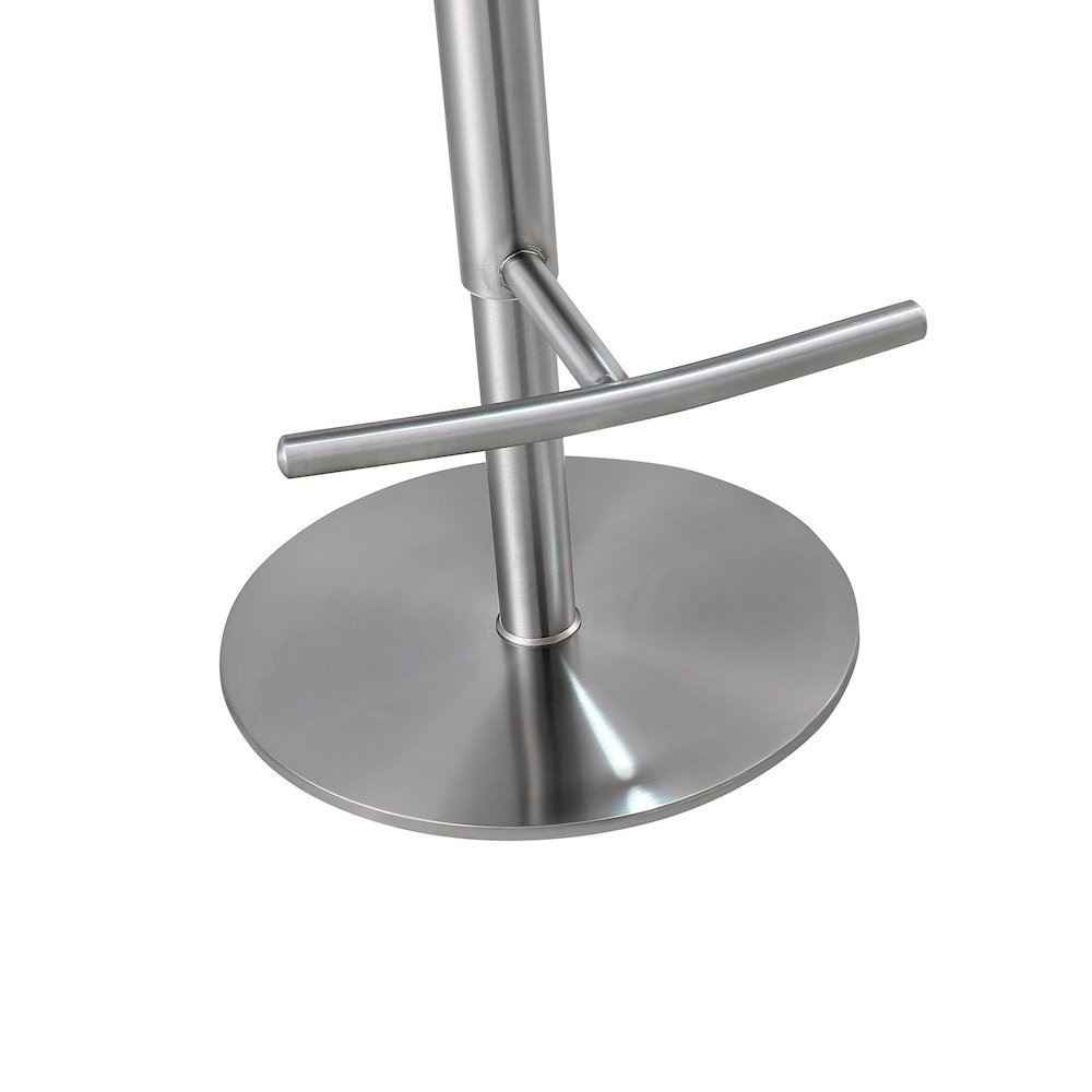 Reagan Sea Foam Green and Silver Adjustable Stool. Picture 7