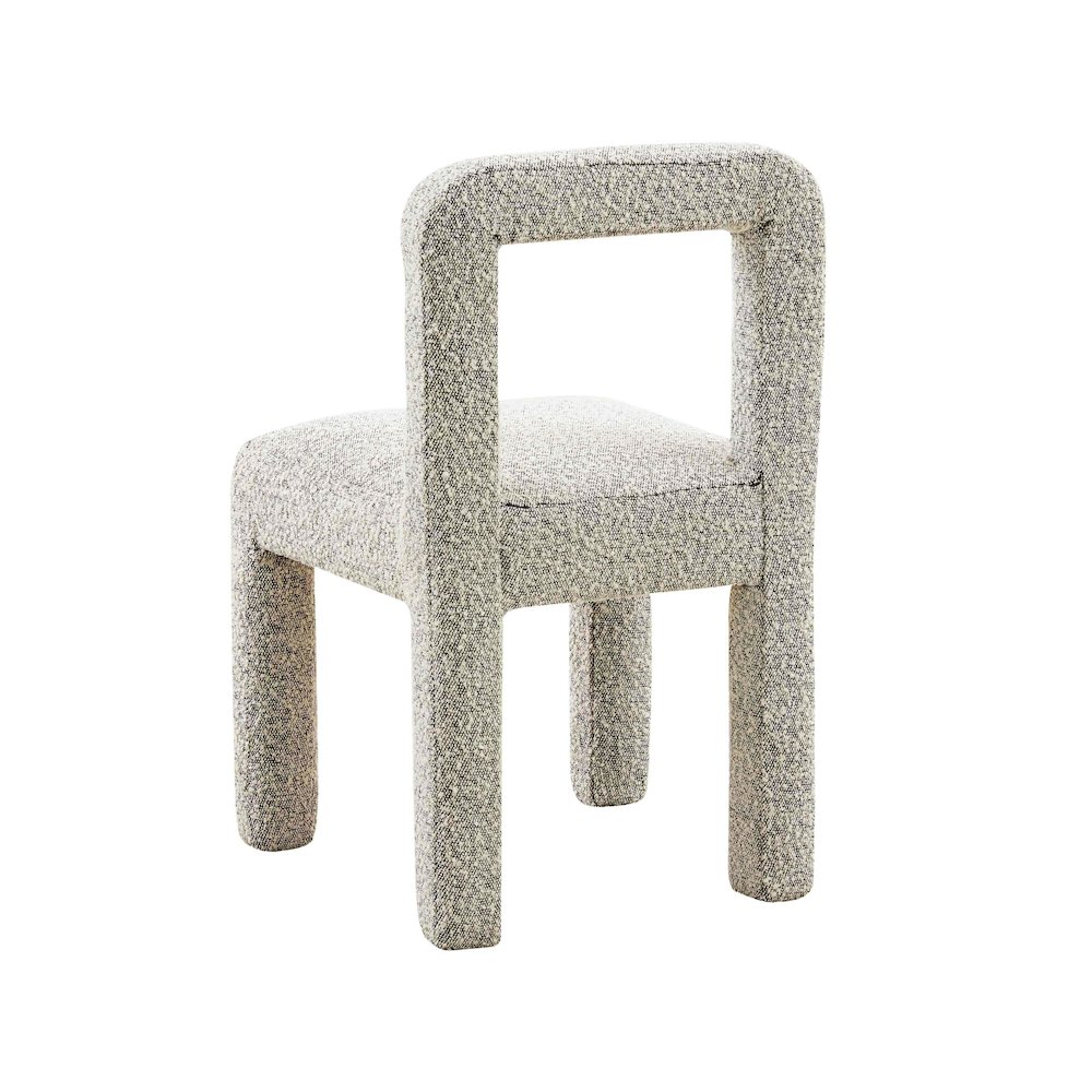Hazel Grey Boucle Dining Chair. Picture 5