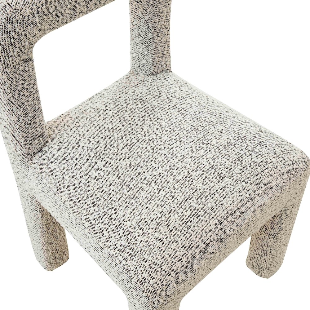 Hazel Grey Boucle Dining Chair. Picture 6