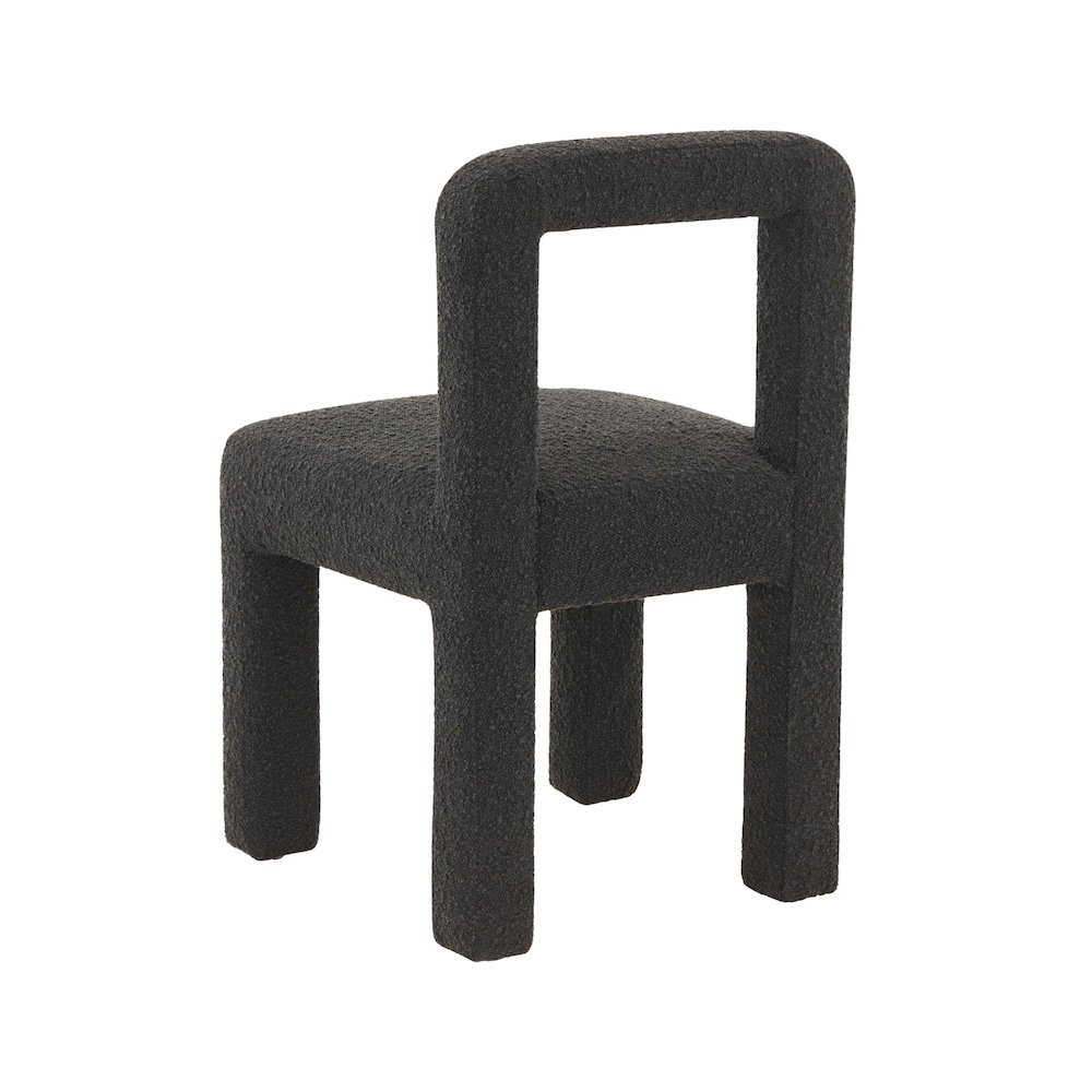 Hazel Black Boucle Dining Chair. Picture 5