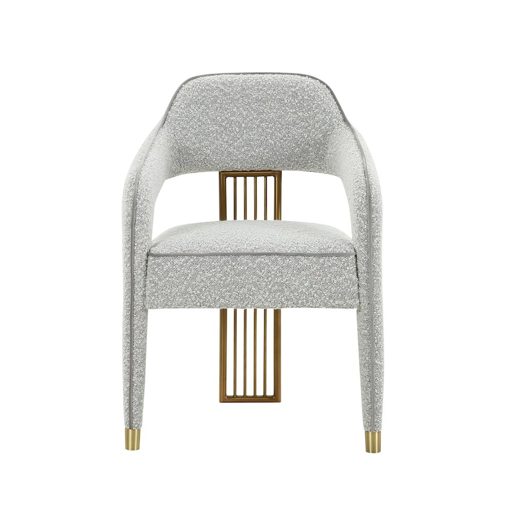Corralis Speckled Grey Boucle Dining Chair. Picture 3
