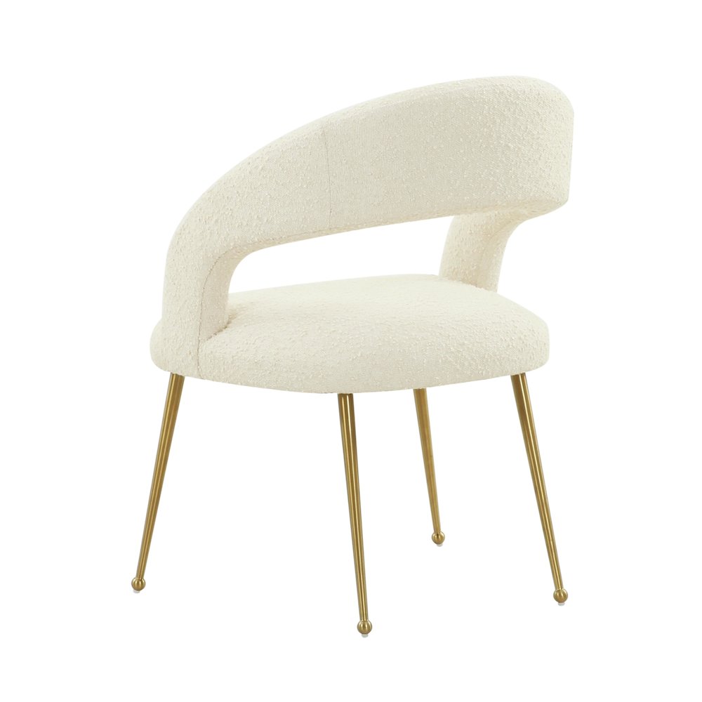 Rocco Cream Boucle Dining Chair. Picture 4
