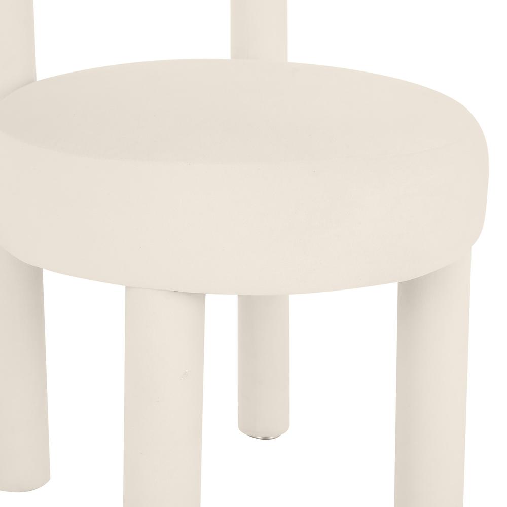Carmel Cream Velvet Dining Chair. Picture 4