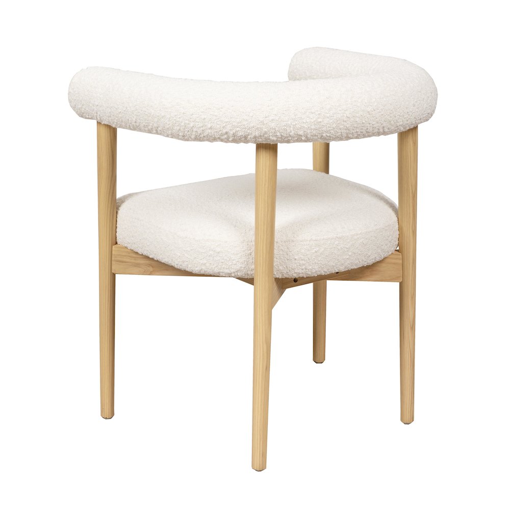 Spara Cream Boucle Dining Chair. Picture 5