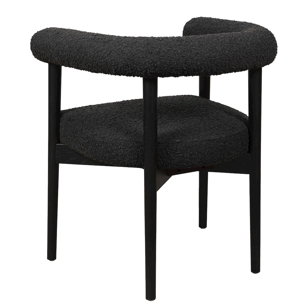 Spara Black Boucle Dining Chair. Picture 5