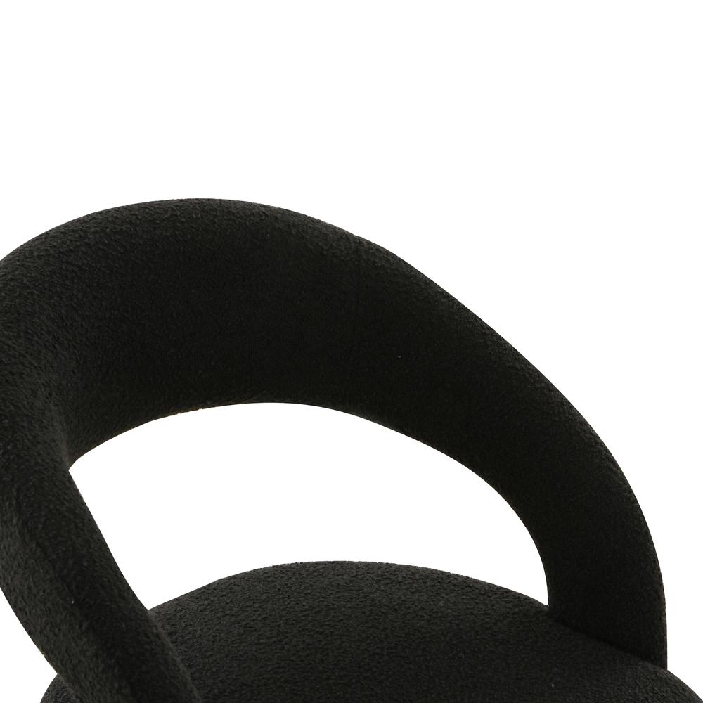 Rocco Black Boucle Dining Chair. Picture 4