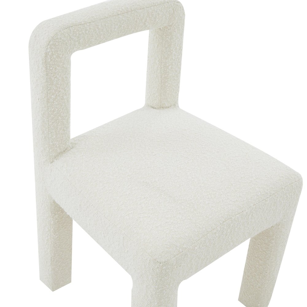 Hazel Cream Boucle Dining Chair. Picture 5