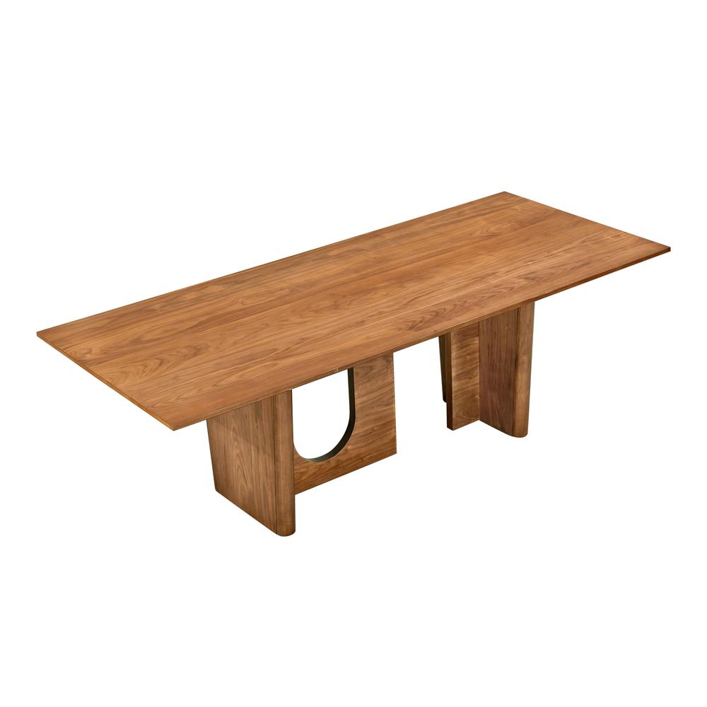 Satra Walnut Rectangular Dining Table. Picture 3