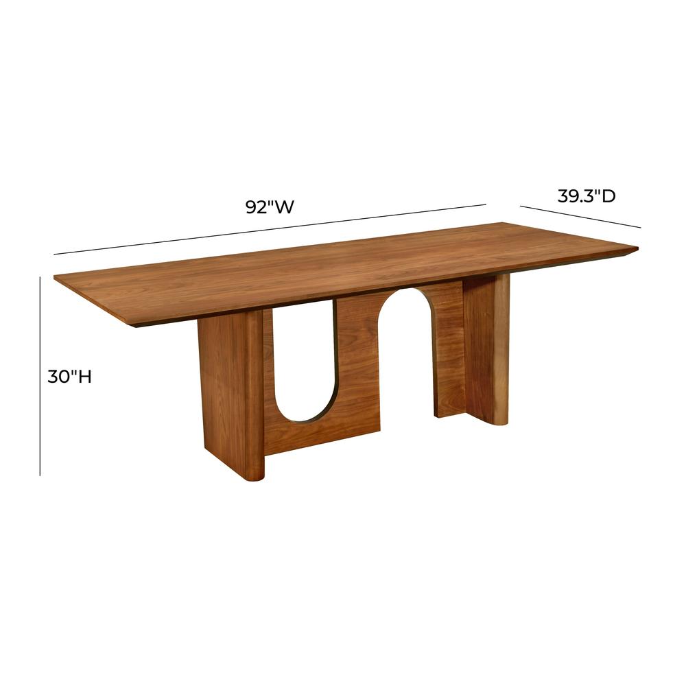 Satra Walnut Rectangular Dining Table. Picture 5