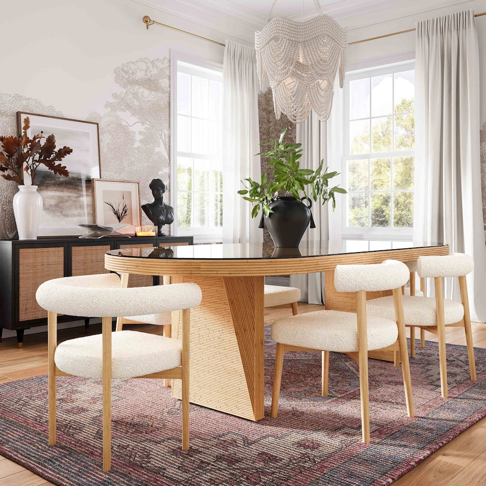 Spara Cream Boucle Side Chair. Picture 2