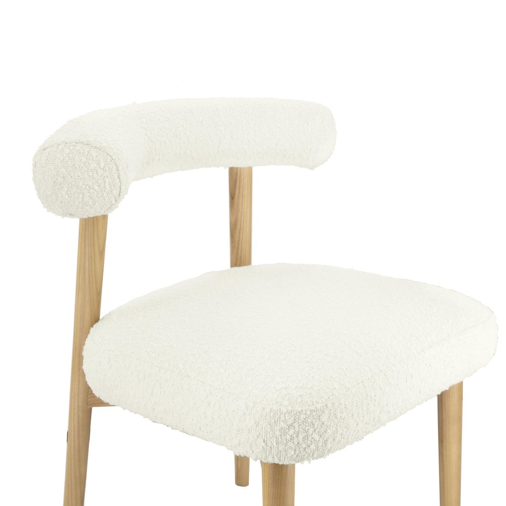 Spara Cream Boucle Side Chair. Picture 5