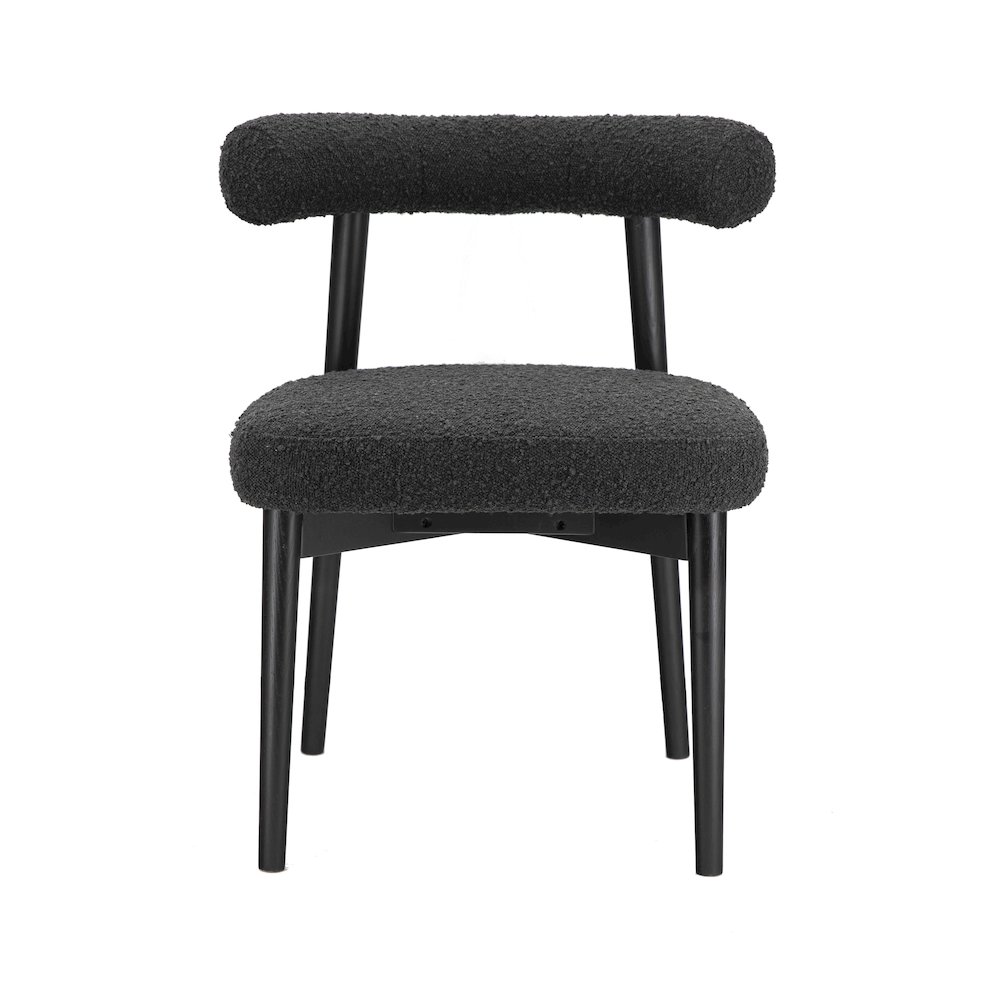 Spara Black Boucle Side Chair. Picture 3