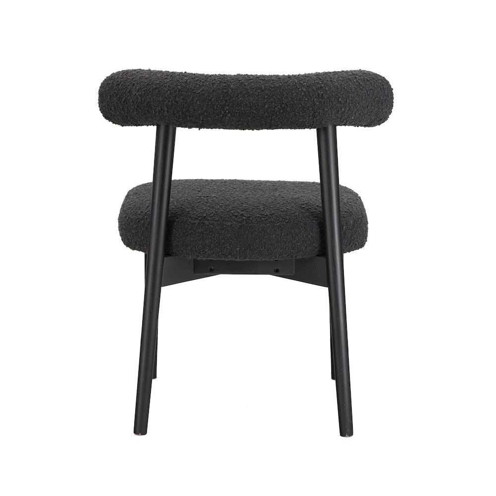 Spara Black Boucle Side Chair. Picture 4