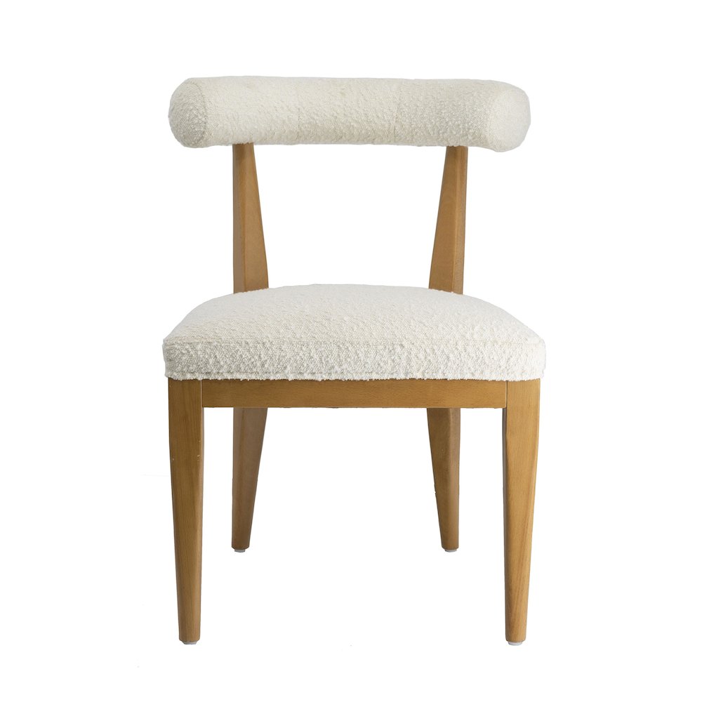 Palla Cream Boucle Dining Chair. Picture 3