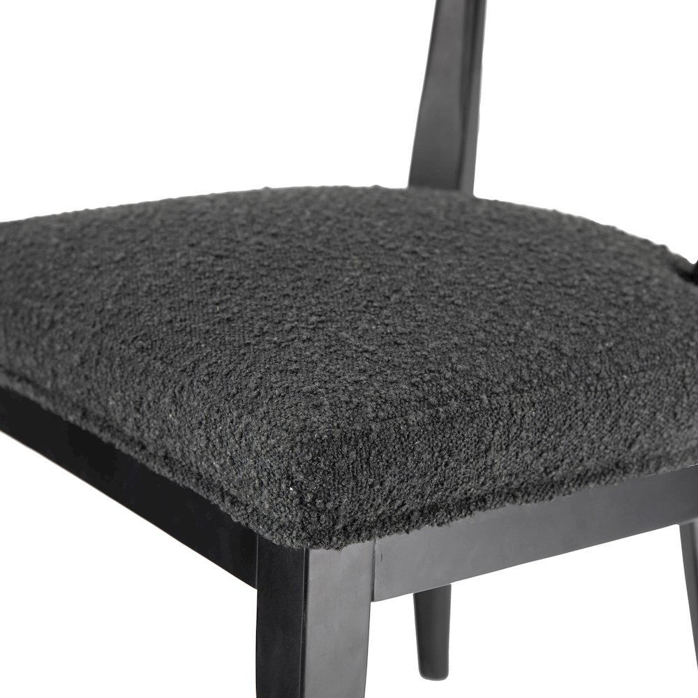 Palla Black Boucle Dining Chair. Picture 5