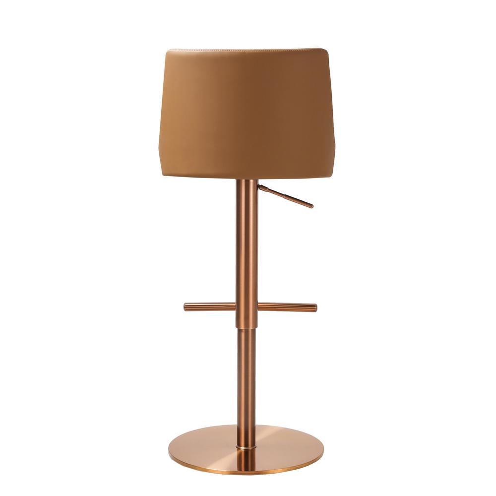Reagan Cafe Au Lait Houndstooth Adjustable Swivel Stool. Picture 3