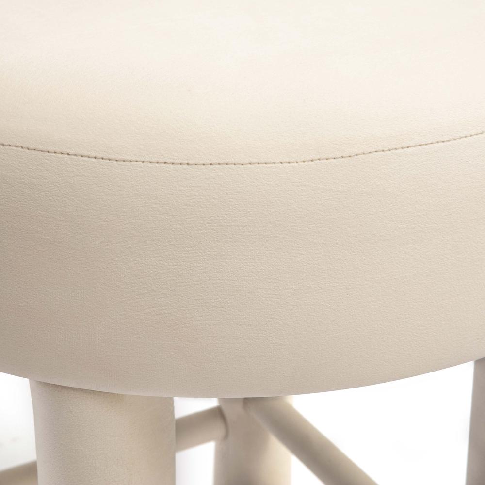 Carmel Cream Velvet Counter Stool. Picture 3