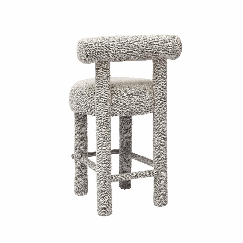 Carmel Black & White Boucle Counter Stool. Picture 2