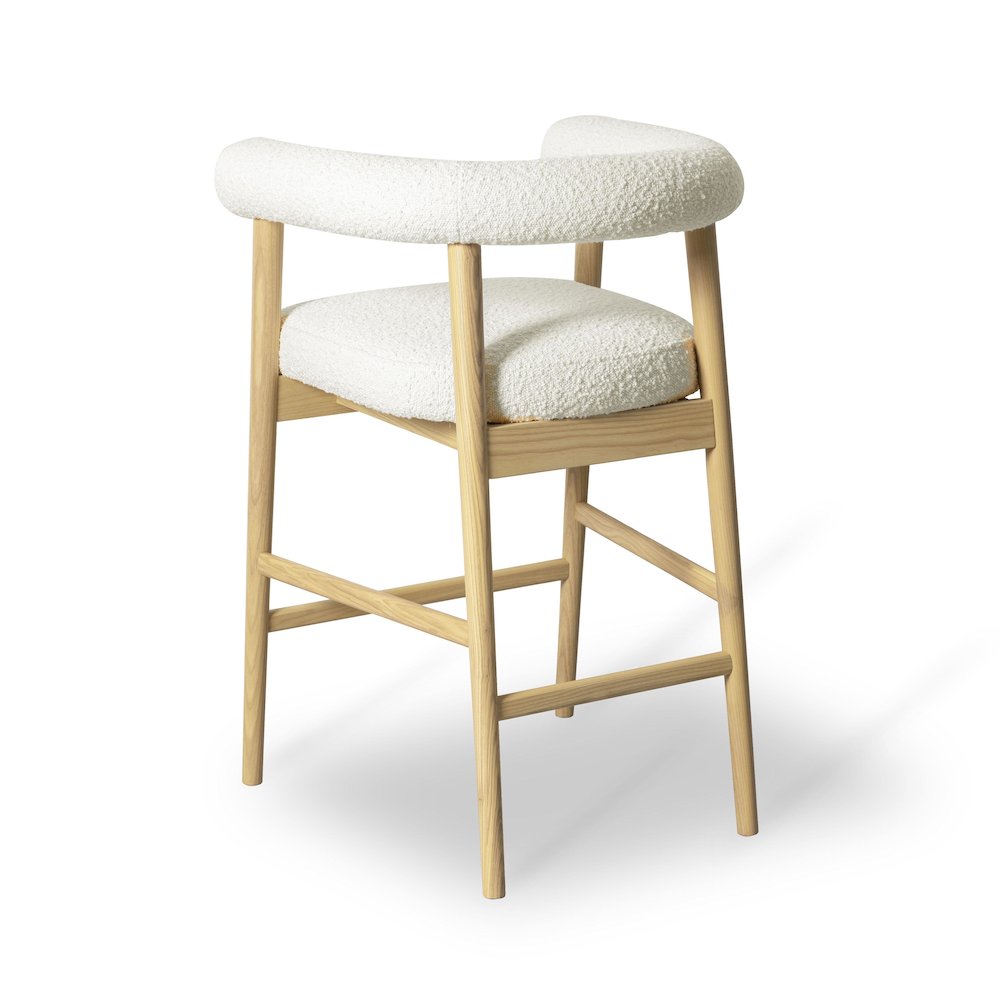 Spara Cream Boucle Counter Stool. Picture 4