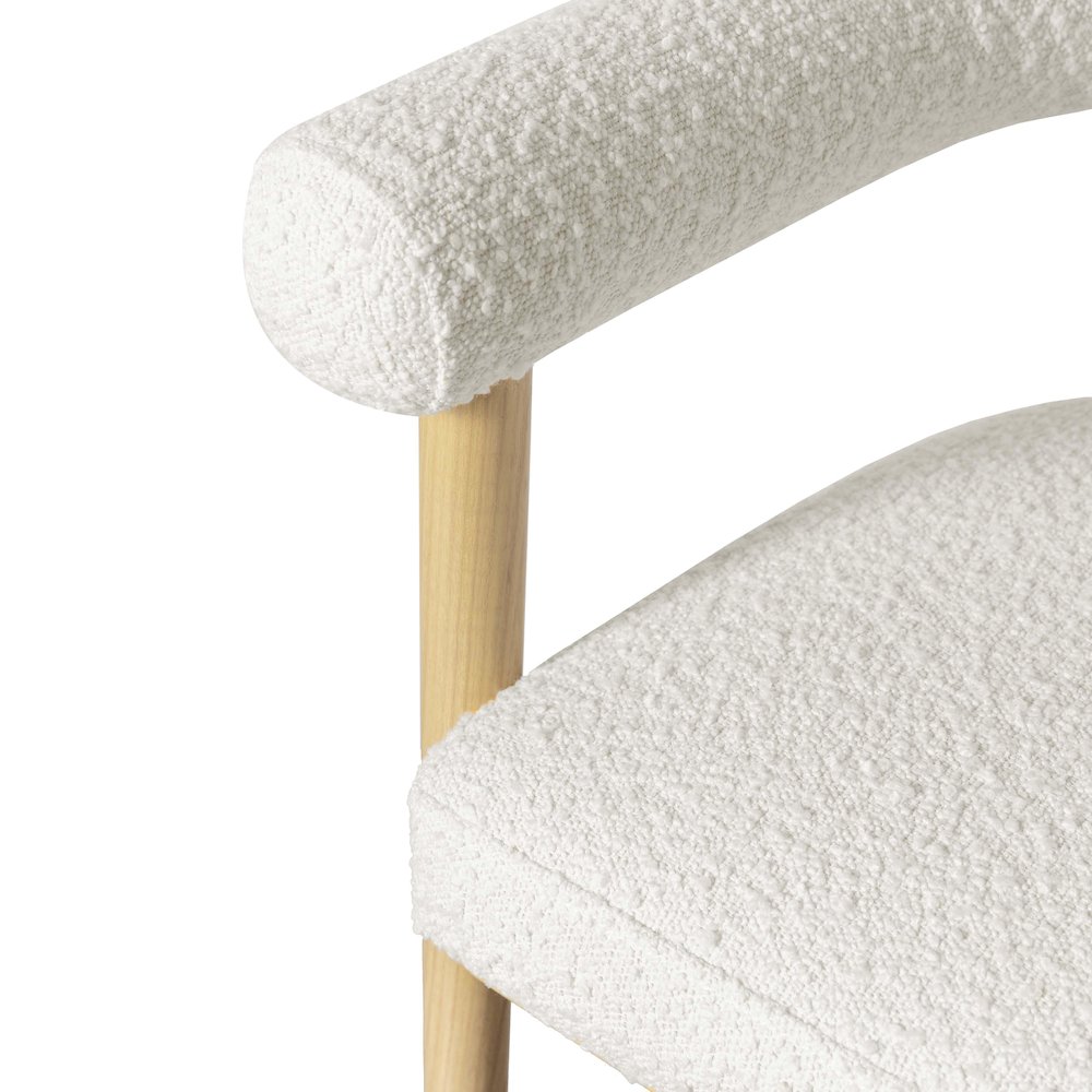 Spara Cream Boucle Counter Stool. Picture 5