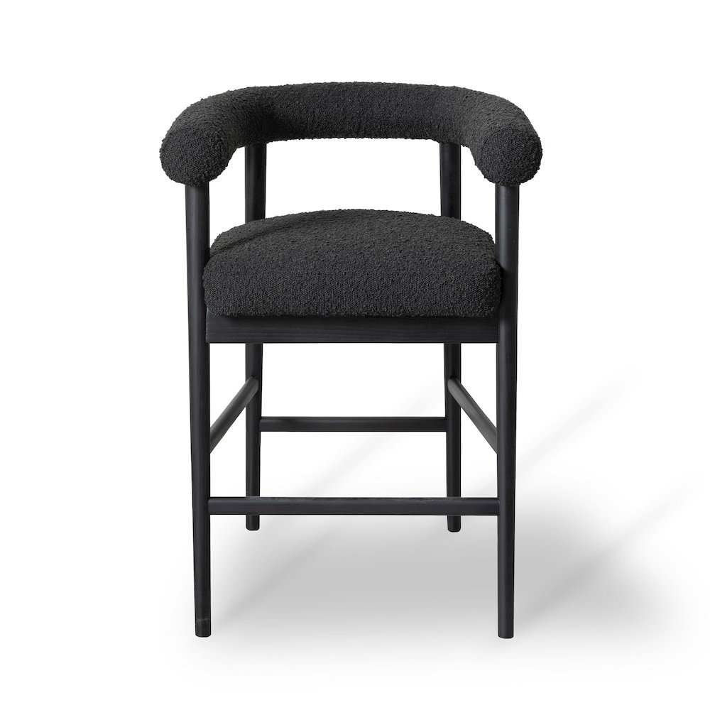 Spara Black Boucle Counter Stool. Picture 3