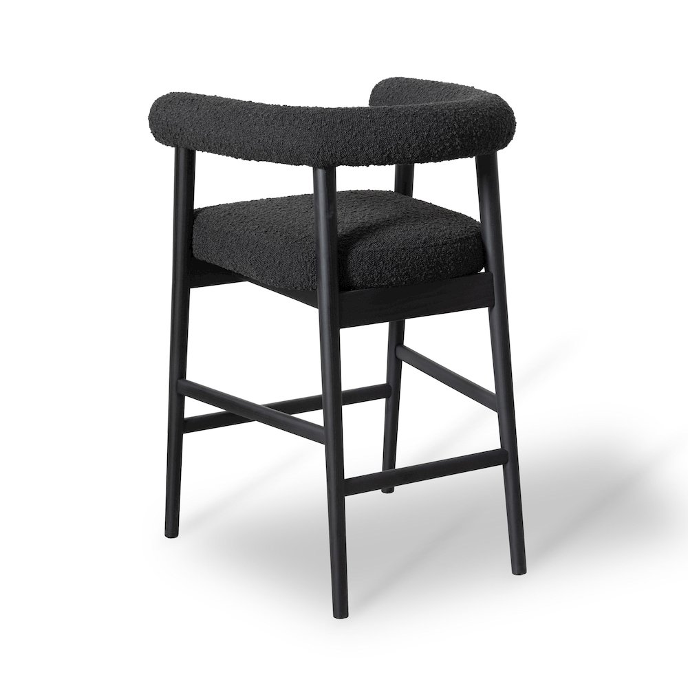 Spara Black Boucle Counter Stool. Picture 4