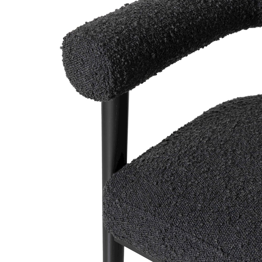 Spara Black Boucle Counter Stool. Picture 5