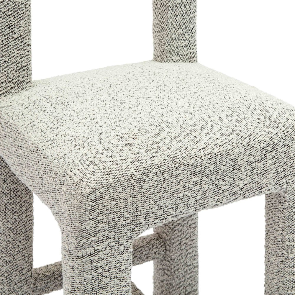 Hazel Grey Boucle Counter Stool. Picture 5